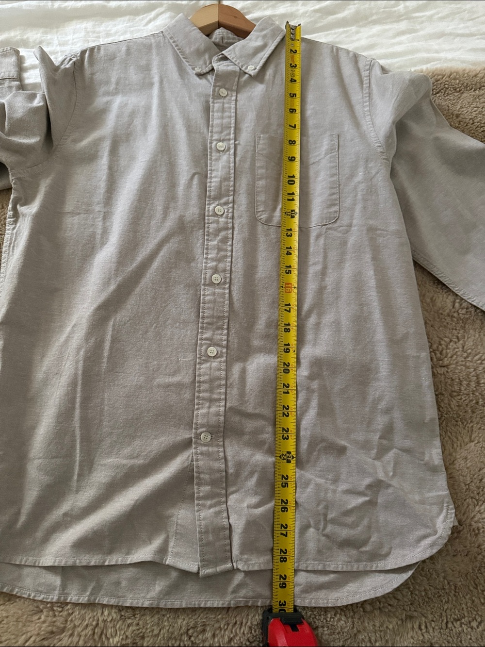 Banana Republic Men's Light Brown Button-Down Shirt - Picture 9 of 12